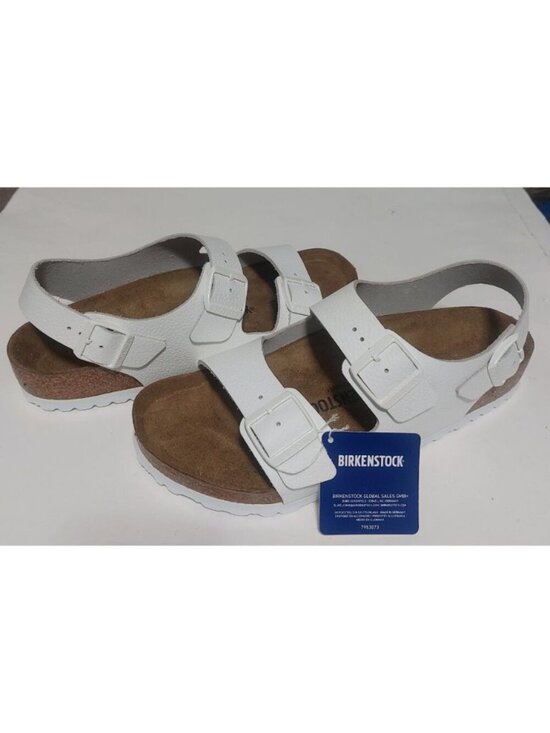 Birkenstock Milano Leather Sandals Mens Size 10 EU 43 White Regular Wide Fit main image 4